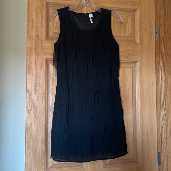 miami Dresses & Skirts - Black party fringe dress